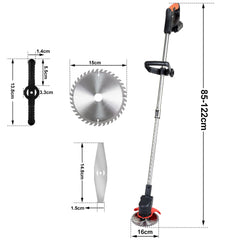 Rasen Kantenschneider mit 2X 1.5Ah Akkus