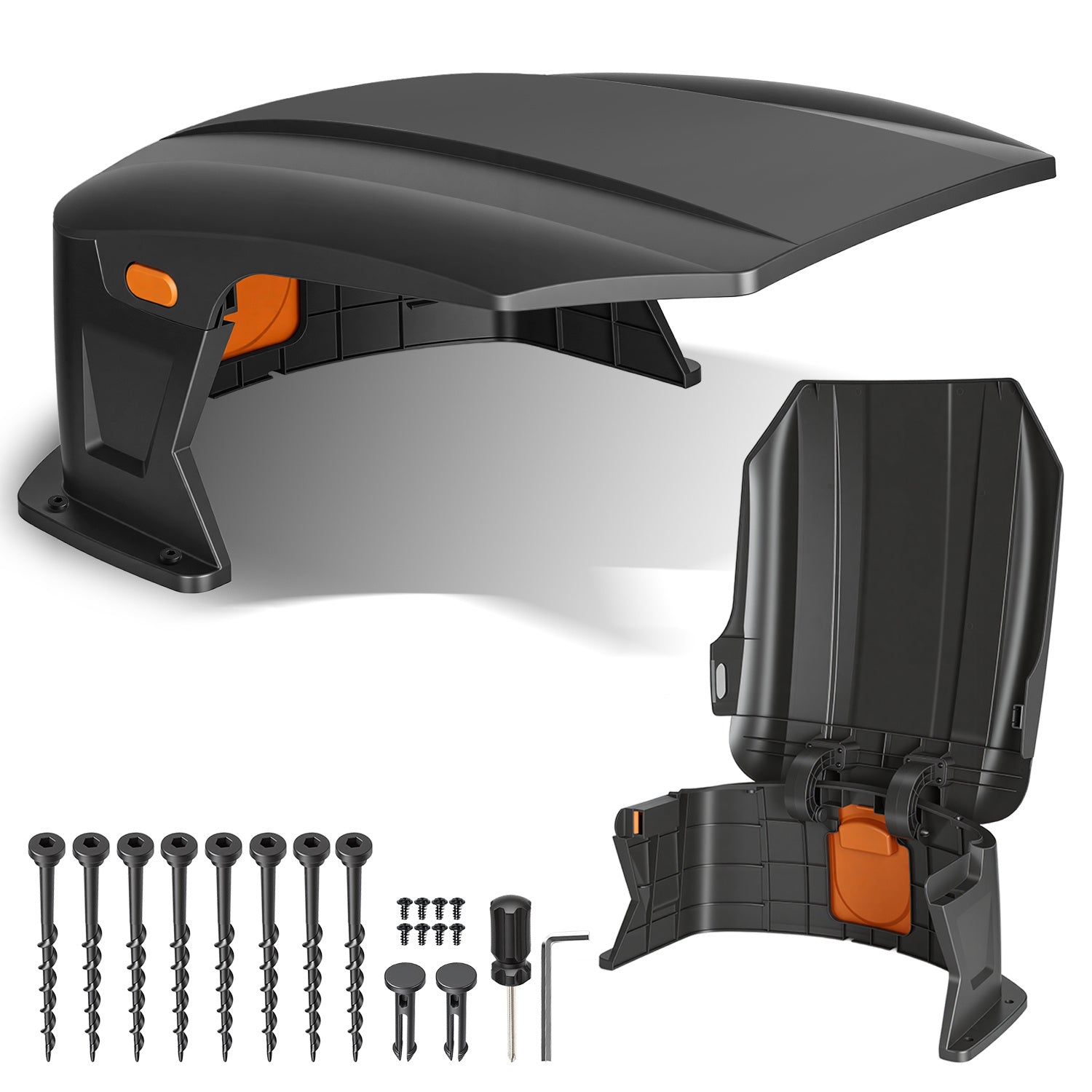 Jopassy Hochklappbare Mähroboter Garage 70,5 × 57 × 33 cm für Ladestation