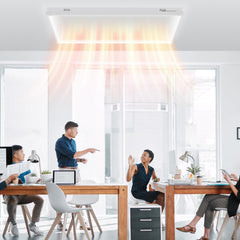 Jopassy Infrarot Deckenheizung 360/770W mit Thermostat WLAN und LED Licht