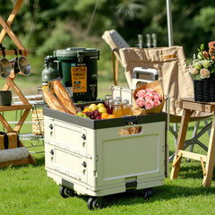 Jopassy Klappbarer Einkaufswagen 45L/50L mit Deckel