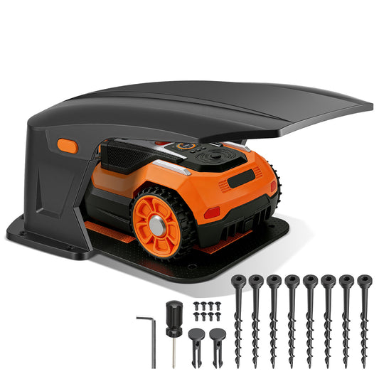 Jopassy Hochklappbare Mähroboter Garage 70,5 × 57 × 33 cm für Ladestation