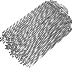 Jopassy 150 × 25 mm verzinkter Bodenanker, robuster Erdspieß für den Garten