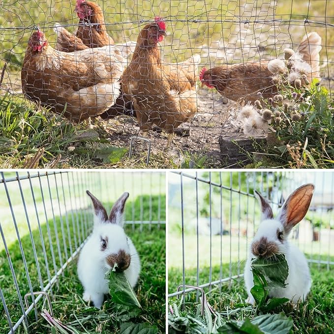 Jopassy 150 × 25 mm verzinkter Bodenanker, robuster Erdspieß für den Garten