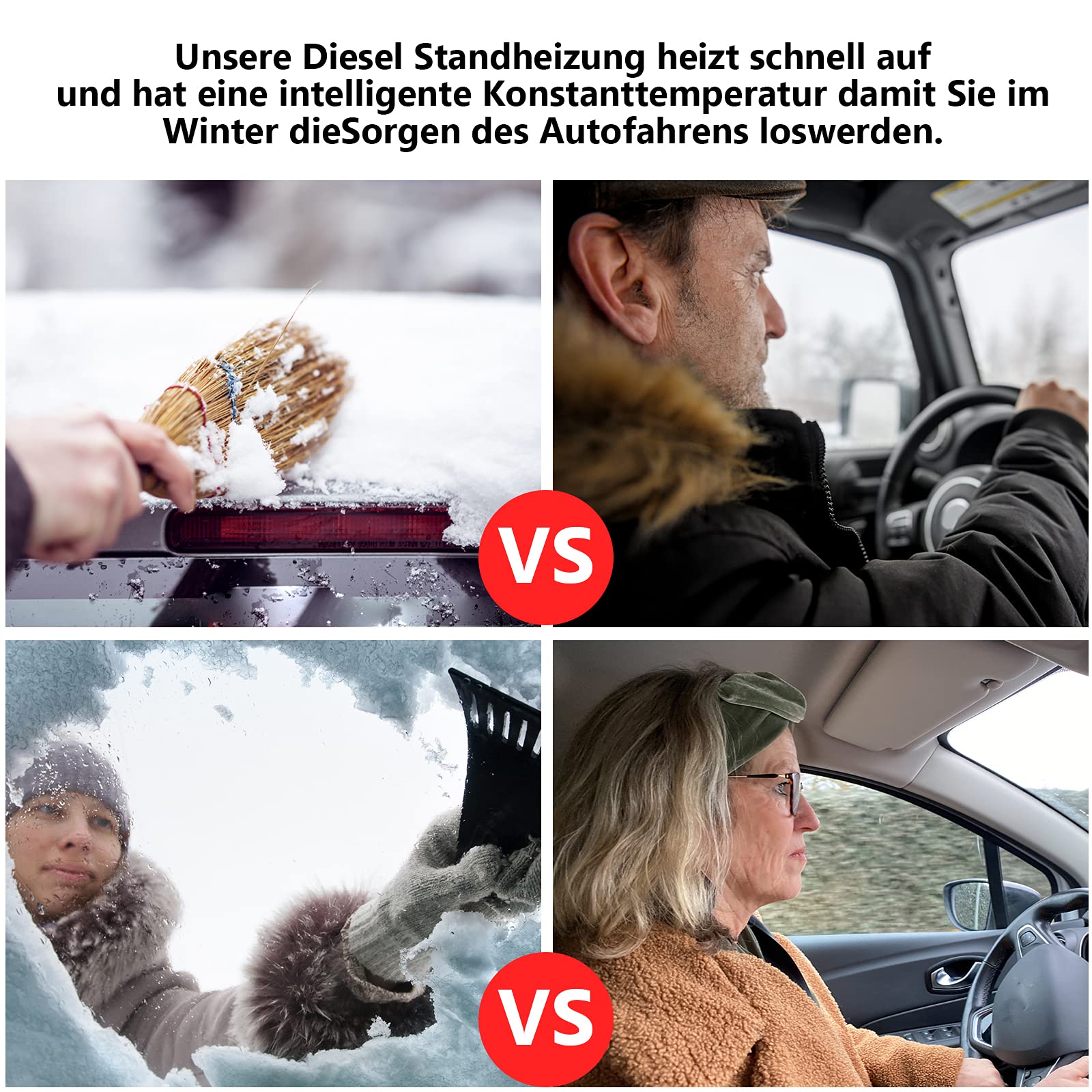 Jopassy Diesel Standheizung 8 kW 12 V mit LCD Display und Fernbedienung