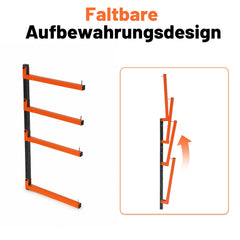 Jopassy Klappbares Wandregal Höhenverstellbar 50kg für Küche Garage Werkstatt