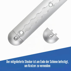 Jopassy Airlineschienen Set Aluminium 4/8/16 m mit Fittings und Endkappen
