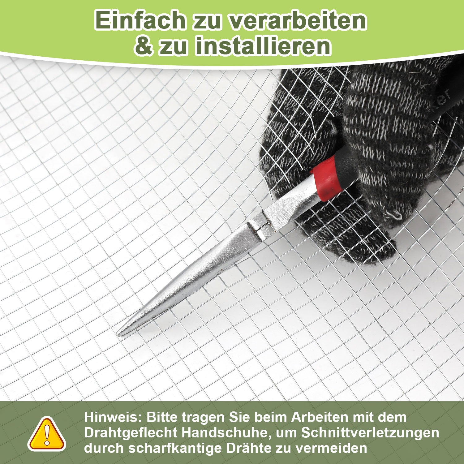 Jopassy Wühlmausgitter 50 cm × 5 m verzinkt für Hochbeet und Garten