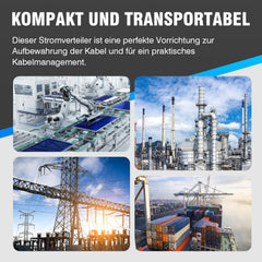 Jopassy Baustromverteilerkasten mit Fehlerstromschutzsteckdosen