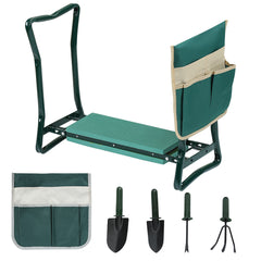 Jopassy Garten-Kniebank 4er Set, Kniehocker mit Werkzeugtaschen