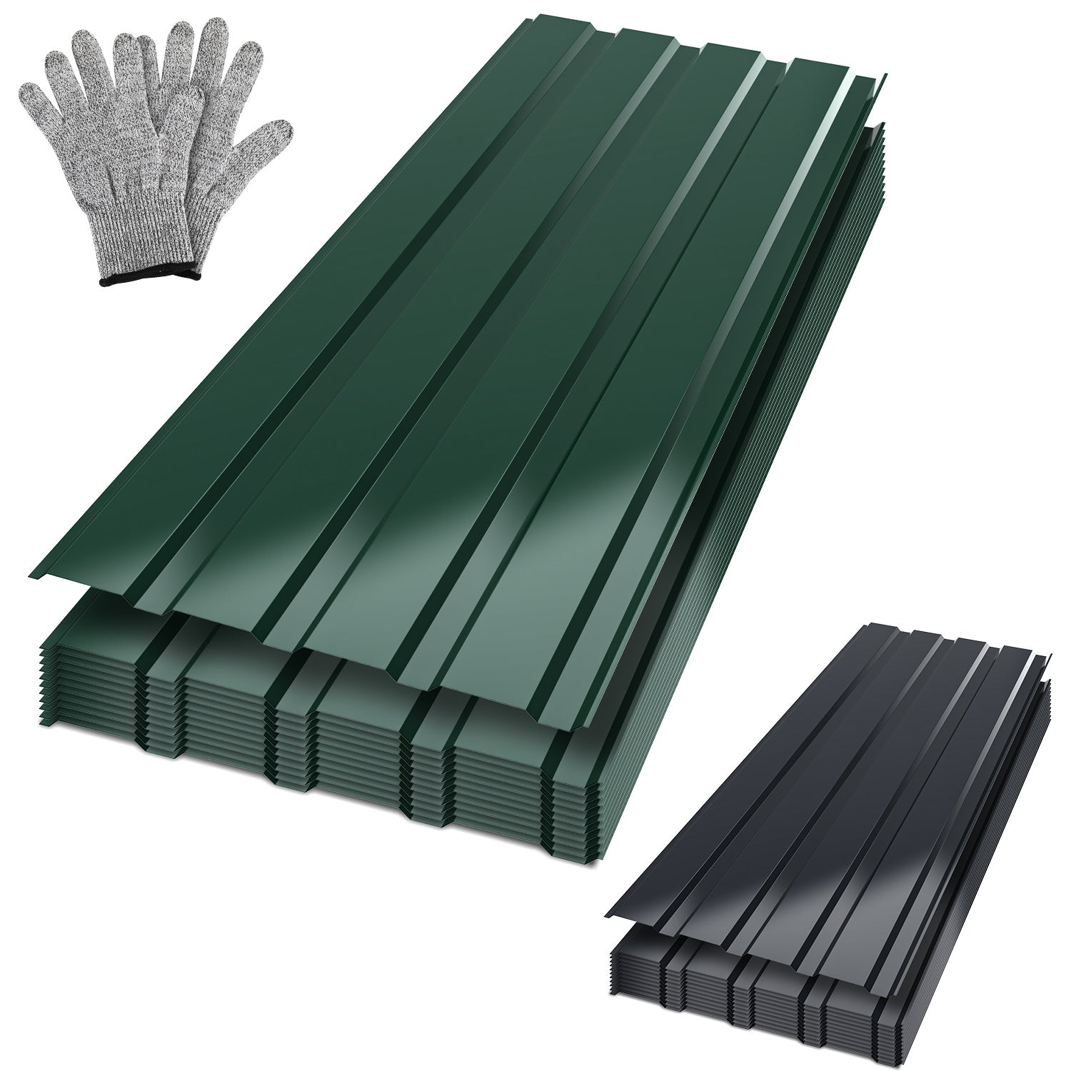 Jopassy Trapezblech 129 x 46 cm für Dach und Wand