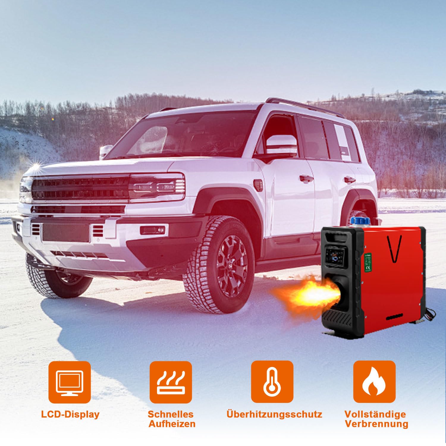 Jopassy Dieselheizung 8 kW mit Bluetooth App und LCD Display