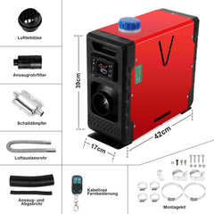 Jopassy Dieselheizung 8 kW mit Bluetooth App und LCD Display