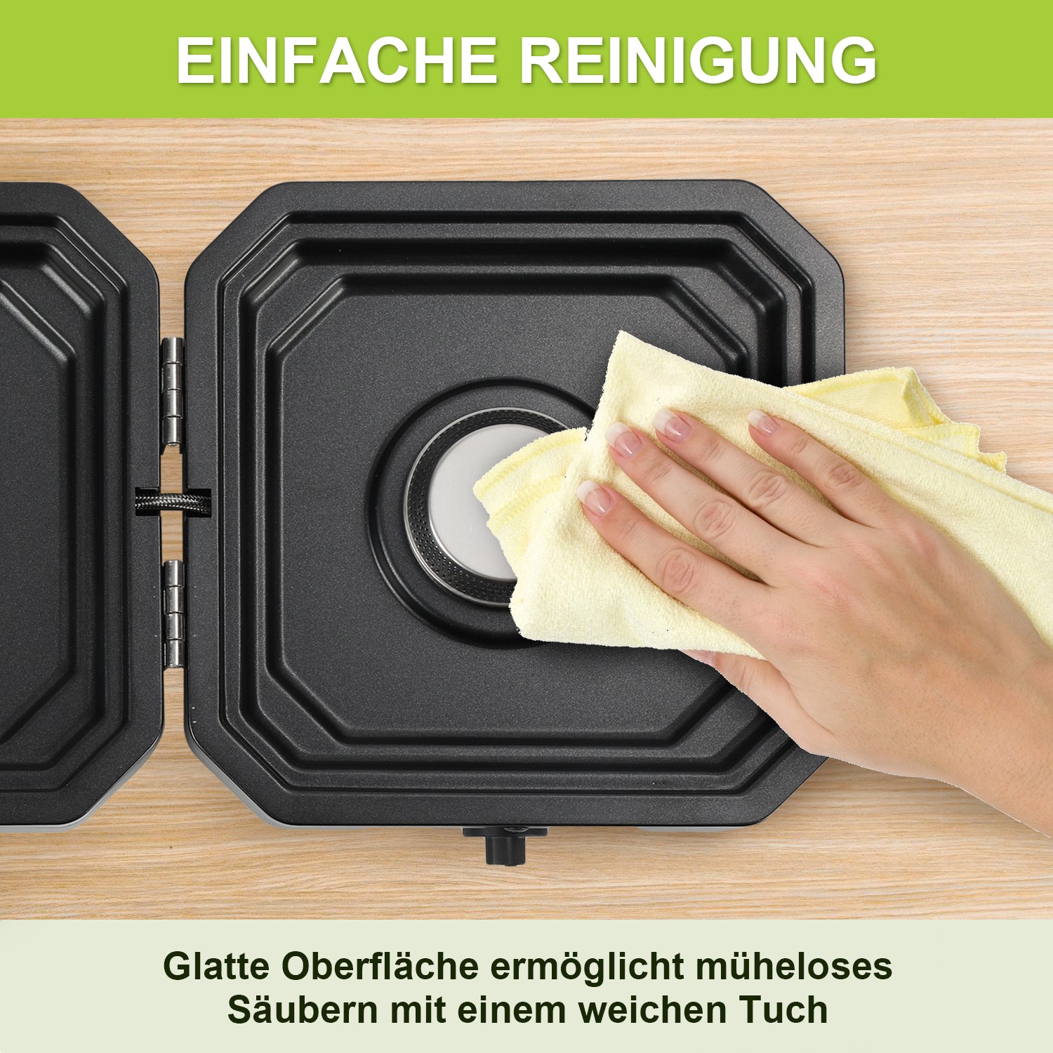 Jopassy Campingkocher 2 flammig mit Grillplatte und Gasschlauch