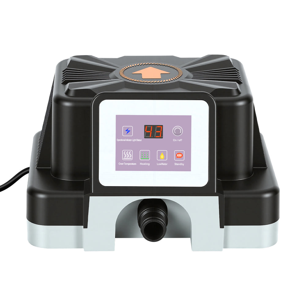 Jopassy Poolheizung elektrisch 3000W – elektrische Poolheizung mit Digitaldisplay, FI-Schutz, Kippschutz, 32-38 mm Anschluss für Pool & Aufstellbecken