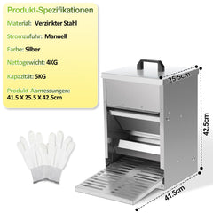 Jopassy Futterautomat Hühner 5 kg verzinkt mit Pedal rattensicher