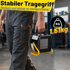 Jopassy Heizlüfter 2000/3000W PTC mit Thermostat für Werkstatt und Garage