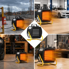 Jopassy Heizlüfter 2000/3000W PTC mit Thermostat für Werkstatt und Garage