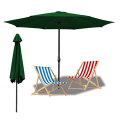 Jopassy Sonnenschirm 350 cm mit Kurbel UPF 50+ für Garten Terrasse und Balkon