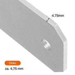 Jopassy H-Pfostenträger, H-Anker Pfostenanker, Stahl korrosionsgeschützt Gabelweite 81-141 mm