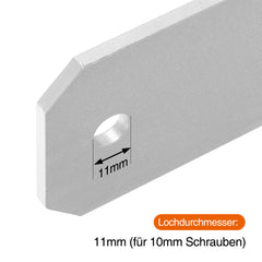 Jopassy H-Pfostenträger, H-Anker Pfostenanker, Stahl korrosionsgeschützt Gabelweite 81-141 mm