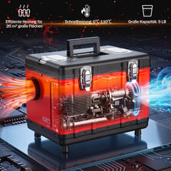 Jopassy Diesel Standheizung 12V/24V/230V 5L mit LCD und Fernbedienung