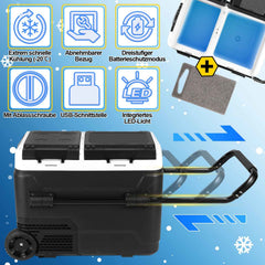 Jopassy Kompressor Kühlbox 50 L elektrisch, Mit APP-Steuerung