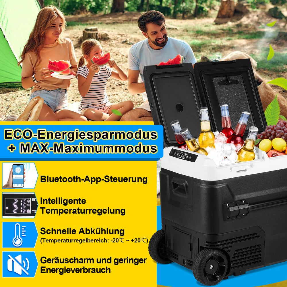 Jopassy Kompressor Kühlbox 50 L elektrisch, Mit APP-Steuerung