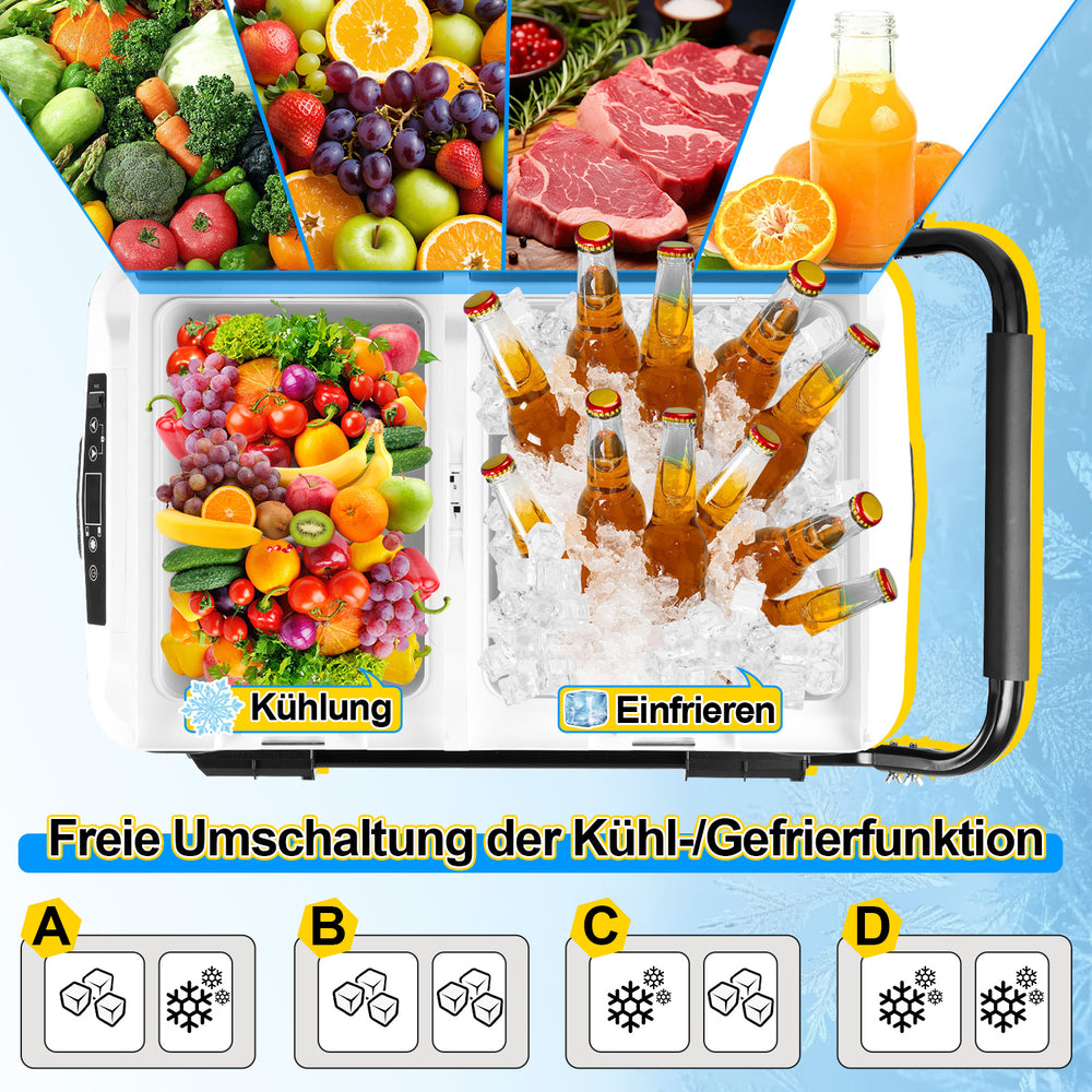 Jopassy Kompressor Kühlbox 50 L elektrisch, Mit APP-Steuerung