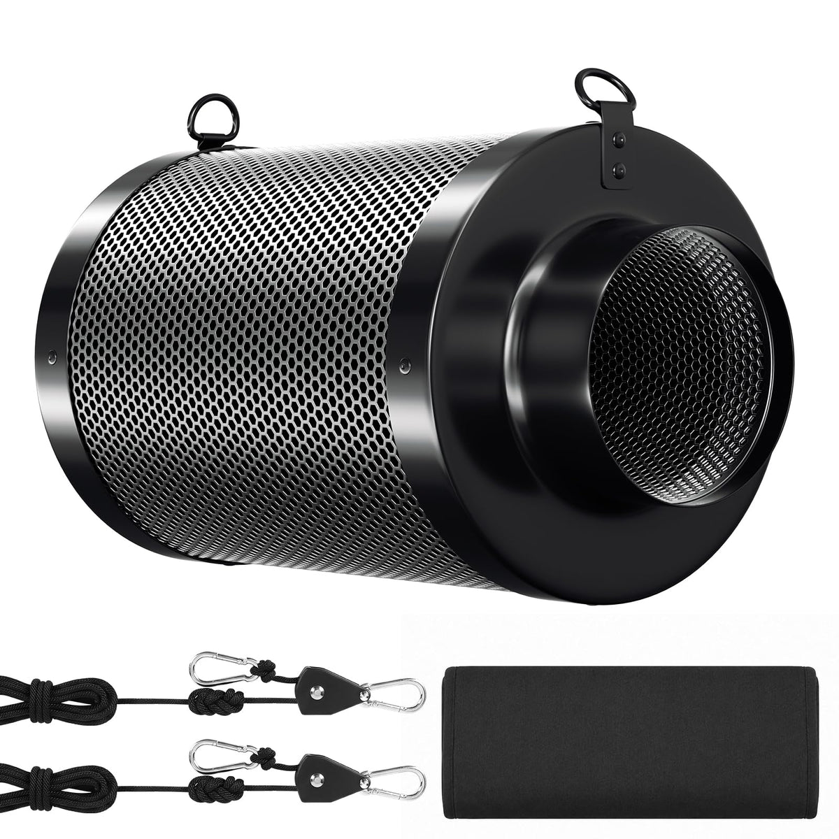 Jopassy Aktivkohlefilter 100/150/200 mm RC412 für Rohrventilator und Abluft