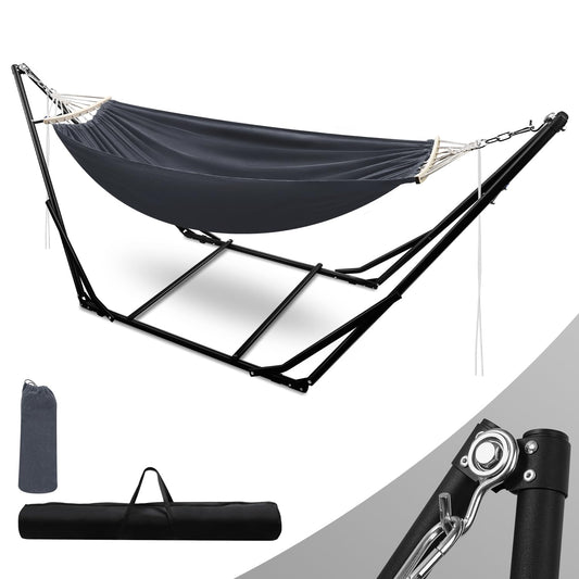 Jopassy Hängematte mit Gestell klappbar bis 150 kg für Garten Camping und Balkon