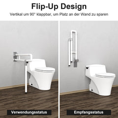 Jopassy WC Haltegriff klappbar 60 cm Wandstützgriff bis 200 kg