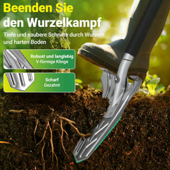 Jopassy Spaten mit Wurzelsäge 120 cm Wurzelspaten Edelstahl für Garten