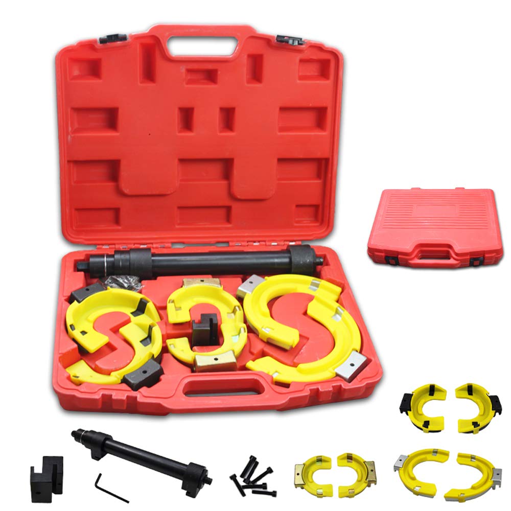Jopassy McPherson Federspanner Set mit 3 Spannköpfen für Kfz Federbeine