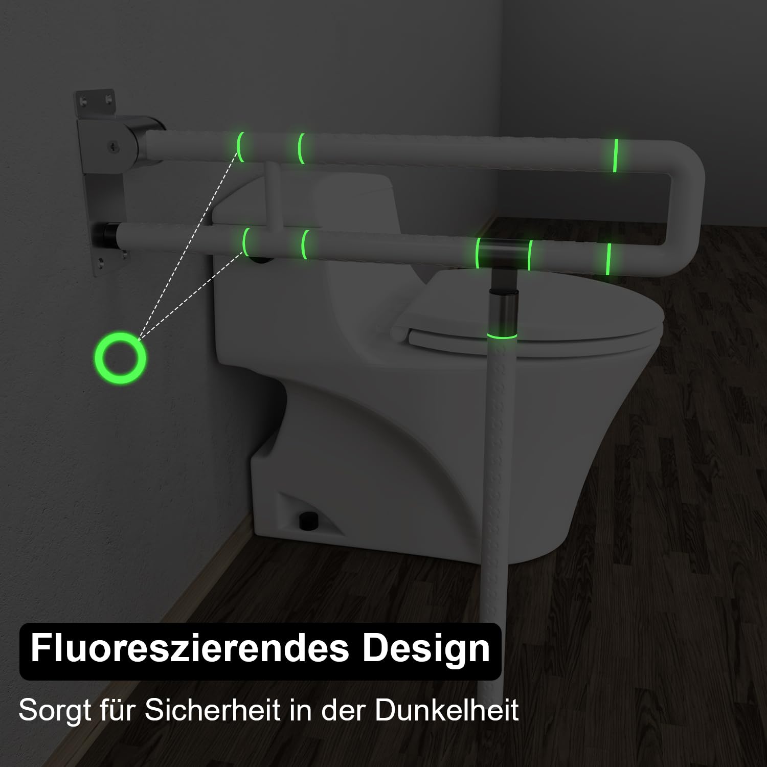 Jopassy WC Haltegriff klappbar 60 cm Wandstützgriff bis 200 kg