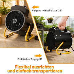Jopassy Gewächshausheizung mit Thermostat IPX4 bis 2000W für Gewächshaus Garage