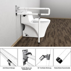 Jopassy WC Haltegriff klappbar 60 cm Wandstützgriff bis 200 kg