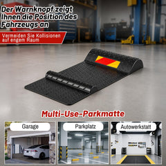 Jopassy Radstopper Parkmatten 2er Set 53 cm mit Reflektorstreifen für Garage
