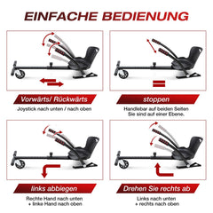 Jopassy Hoverboard Sitz 6,5 8,5 10 Zoll Hoverkart für Kinder Erwachsene