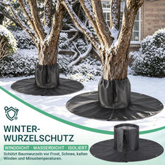 Jopassy Palmen Winterschutz Ø100 cm 2 Stück mit Alufolie und 14 Erdnägeln