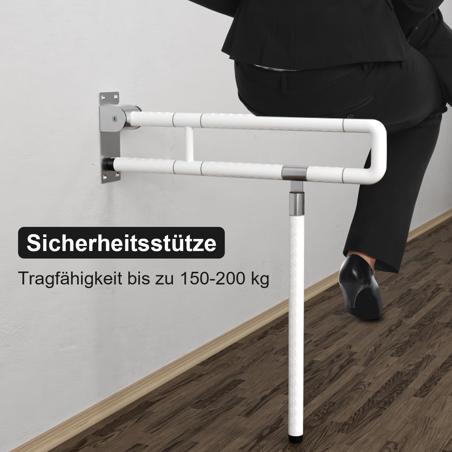 Jopassy WC Haltegriff klappbar 60 cm Wandstützgriff bis 200 kg