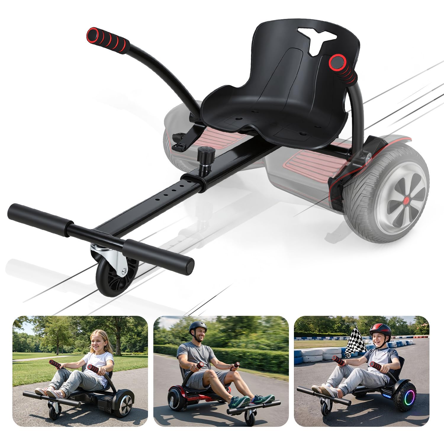 Jopassy Hoverboard Sitz 6,5 8,5 10 Zoll Hoverkart für Kinder Erwachsene