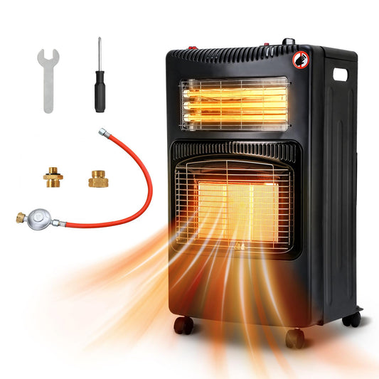 Jopassy Gasheizer 4200W mit Elektroheizung 1260W für Propan Butan bis 15 kg