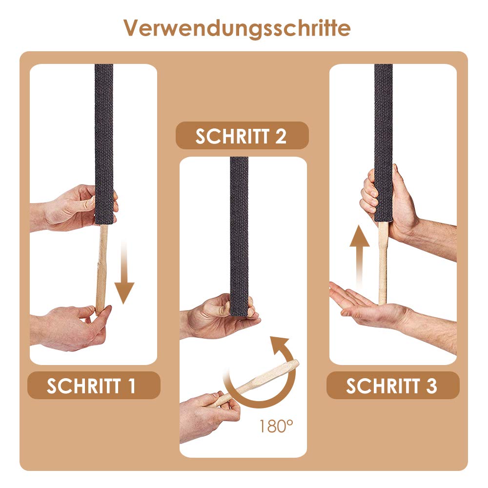 Jopassy Wachsfackeln 10–200 Stück mit Tropfschutz bis 100 Min Brenndauer für Outdoor
