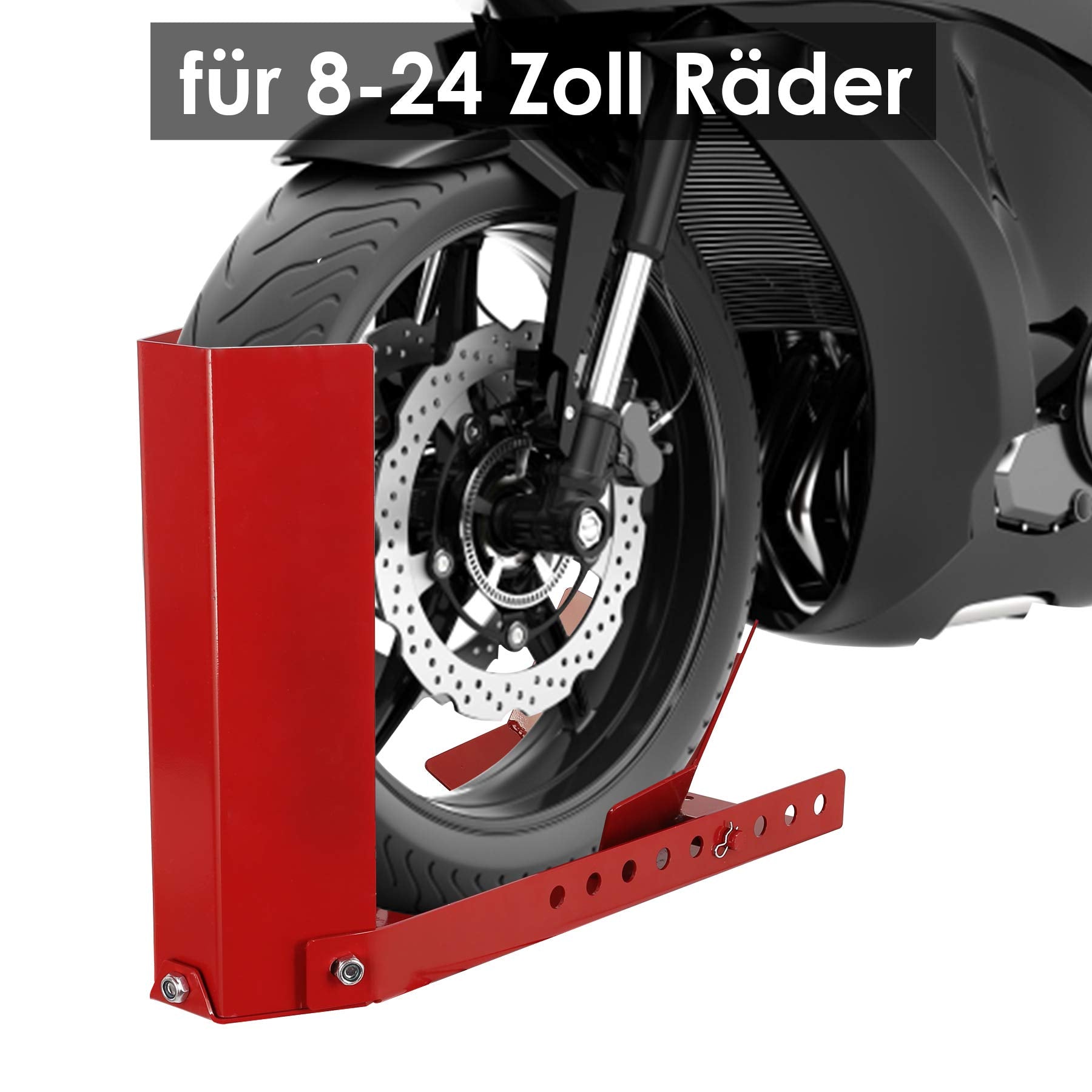 Jopassy Motorradständer Vorderradklemme 8 24 Zoll Motorradwippe