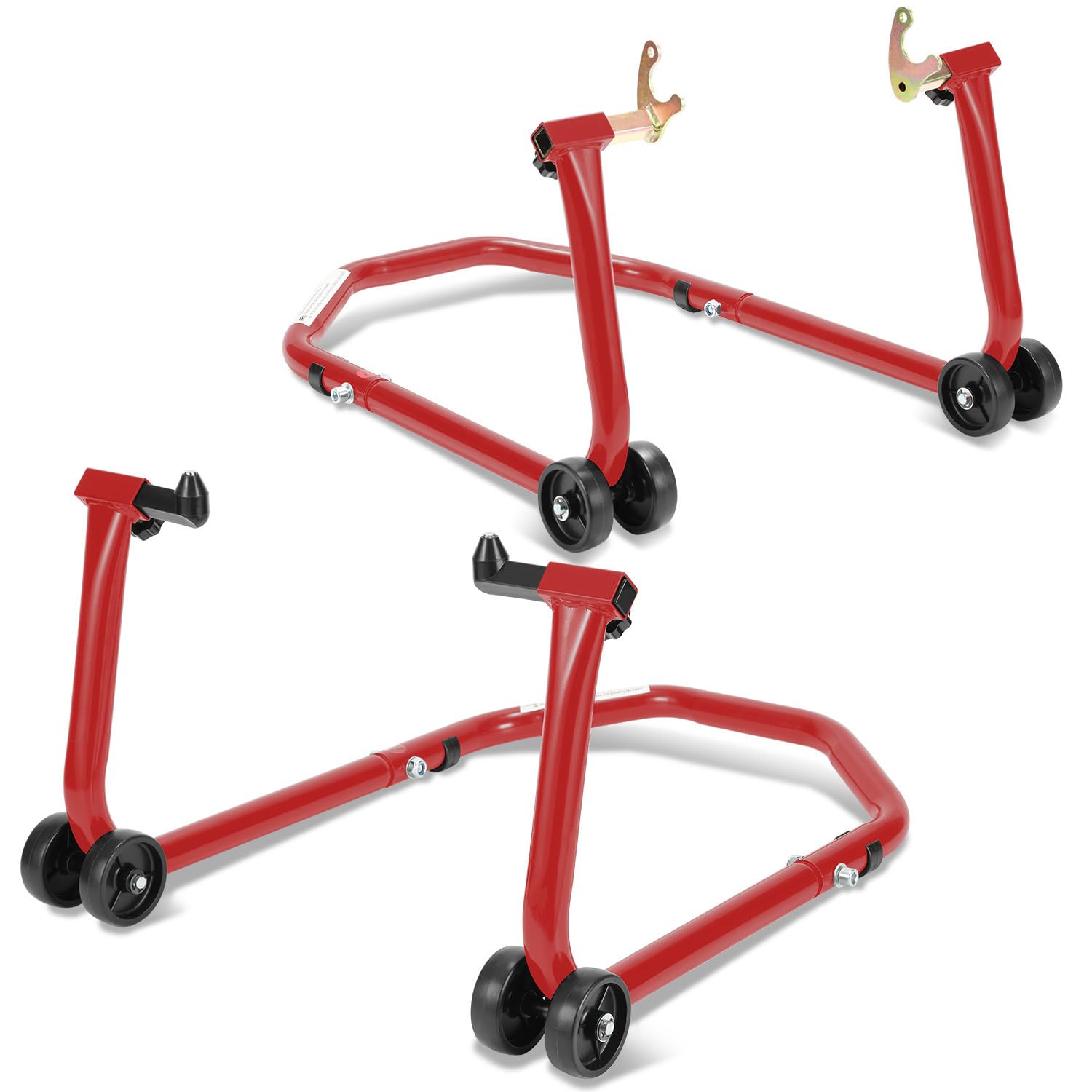 Jopassy Motorrad Montageständer Set vorne und hinten bis 300 kg verstellbar