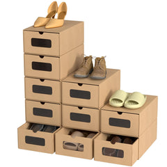 Jopassy Aufbewahrungsboxen 10er Set 33 x 30 x 35 cm mit Sichtfenster