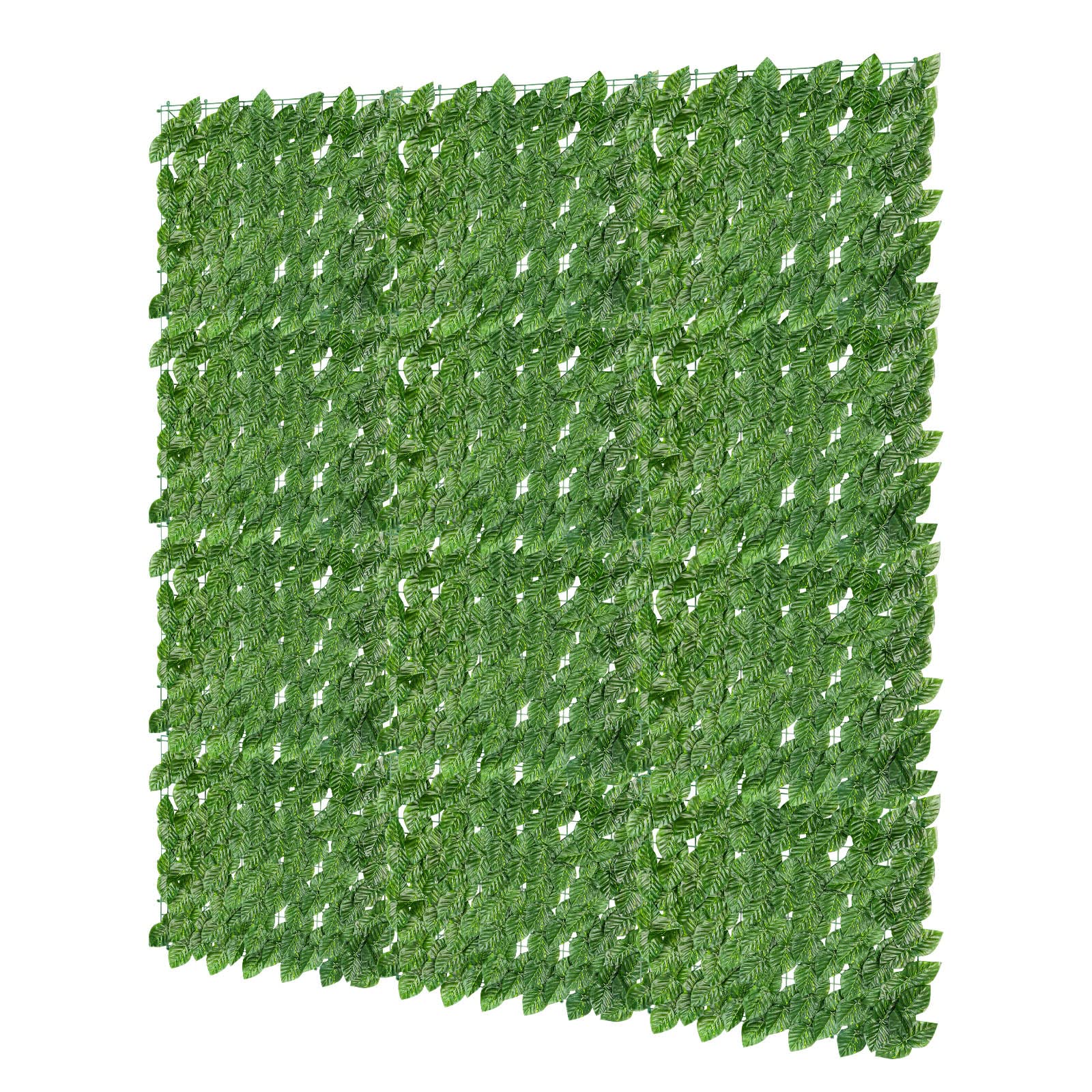 Jopassy Künstliche Efeu Hecke 12 Stück 100 x 300 cm Sichtschutz für Balkon und Terrasse