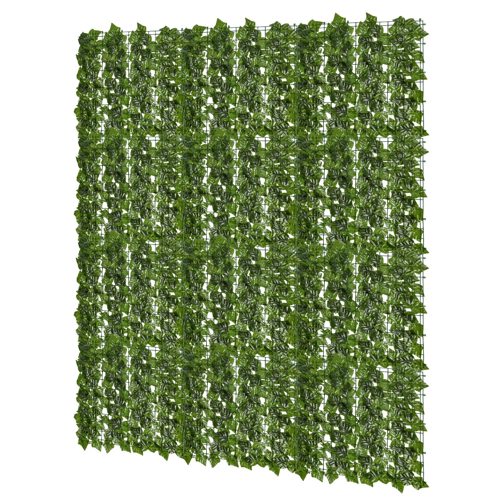 Jopassy Künstliche Efeu Hecke 12 Stück 100 x 300 cm Sichtschutz für Balkon und Terrasse