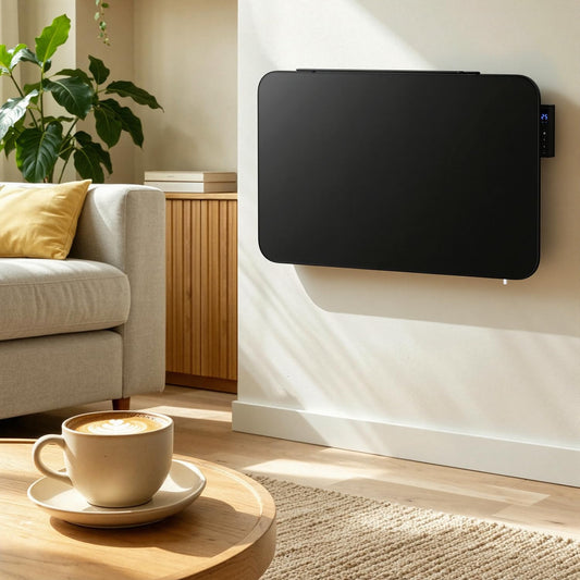 Jopassy Infrarotheizung 450/800W mit Smart Thermostat App Handtuchhalter IP44