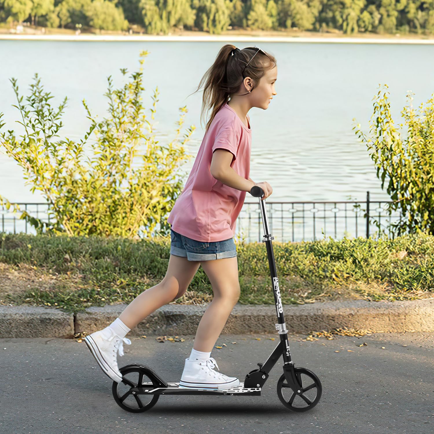 Jopassy Kinderroller klappbar höhenverstellbar 100 kg mit rutschfesten Reifen